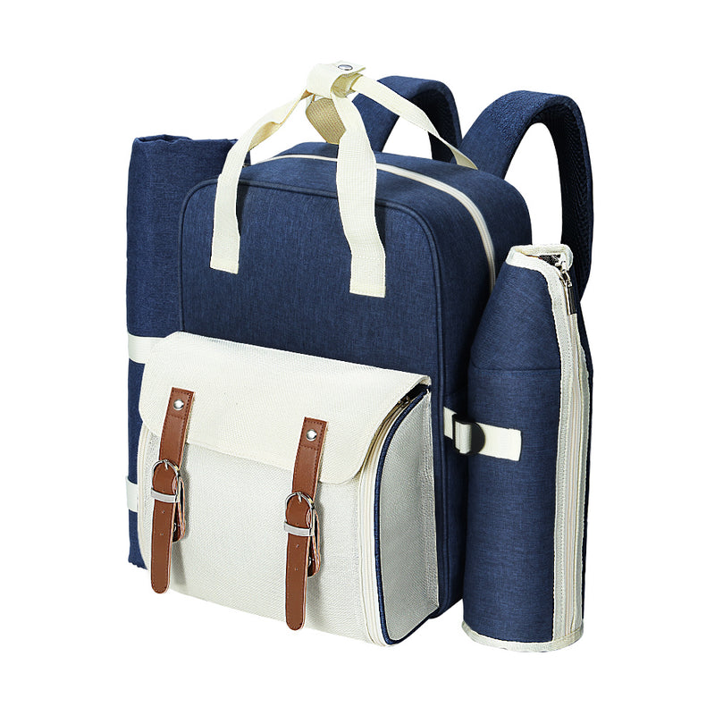 alfresco-picnic-basket-backpack-set-cooler-bag-4-person-outdoor-liquor-blue