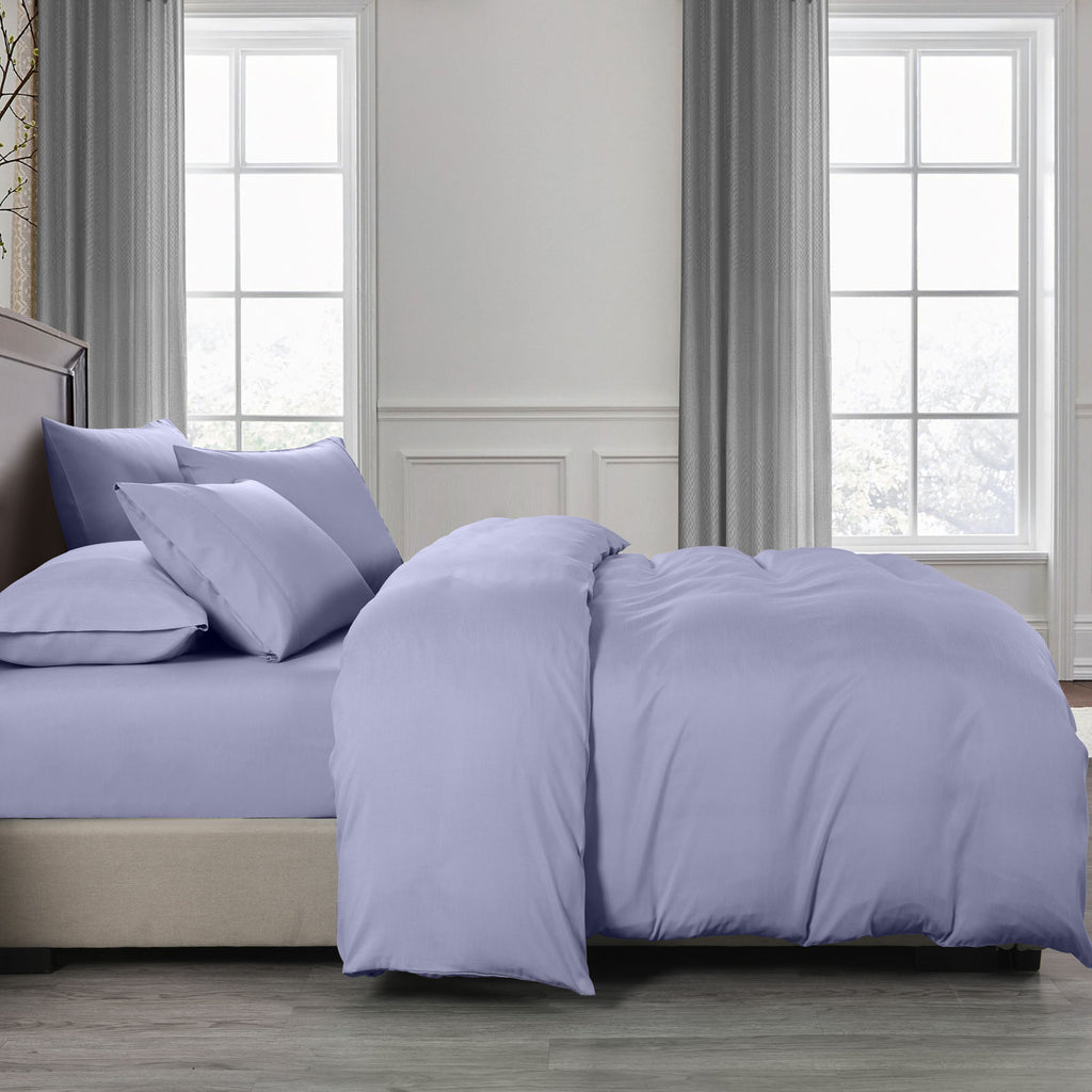 Royal Comfort Bamboo Cooling 2000TC Quilt Cover Set - King-Lilac Grey