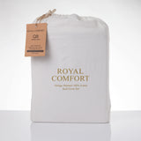 Royal Comfort Vintage Washed 100 % Cotton Quilt Cover Set King - White