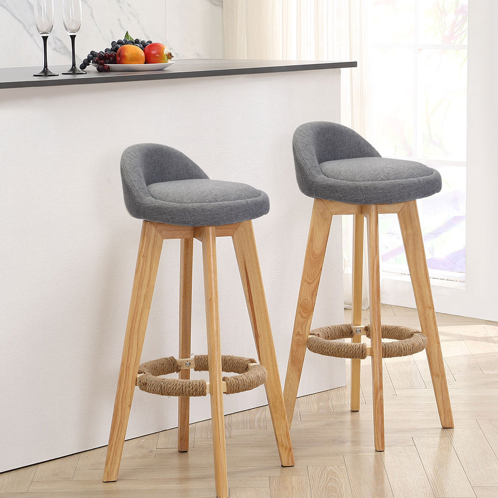 2x-levede-fabric-swivel-bar-stool-kitchen-stool-dining-chair-barstools-grey