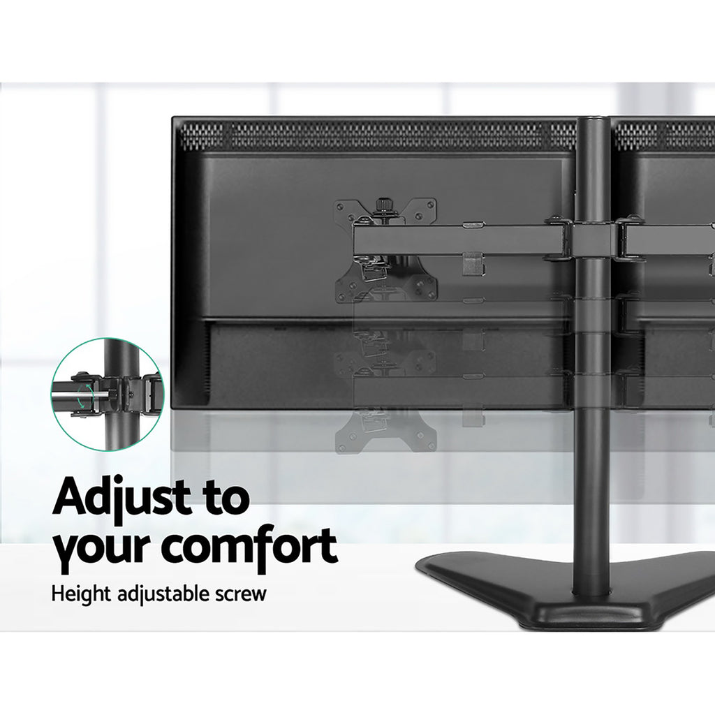 artiss-monitor-arm-stand-dual-black