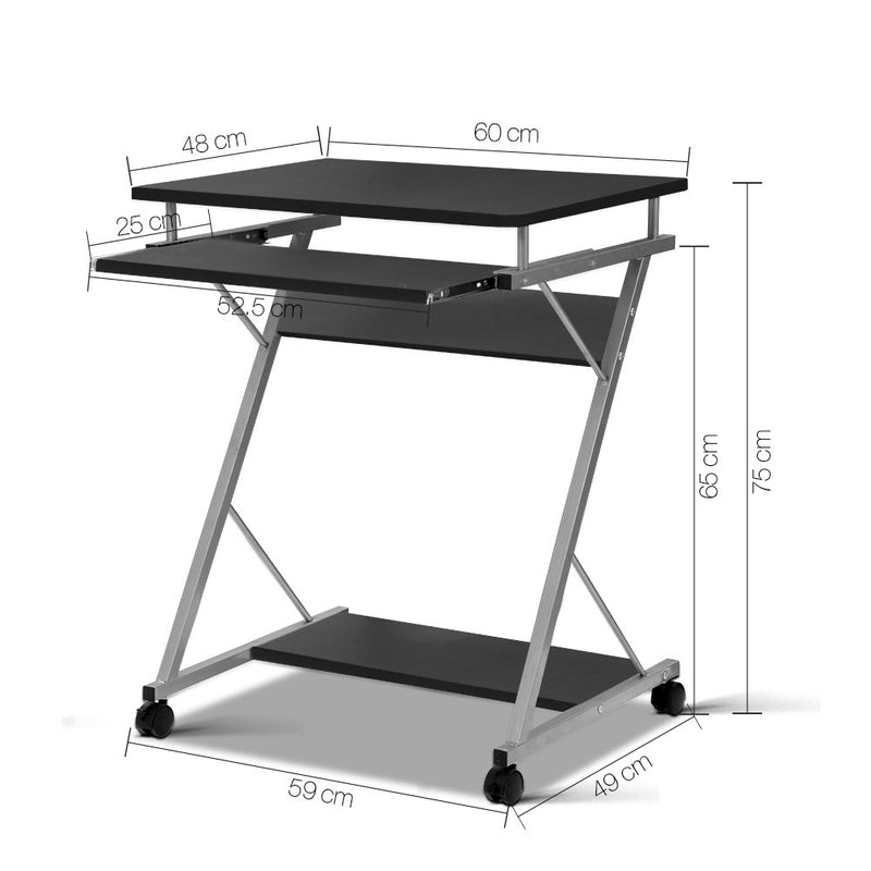 artiss-metal-pull-out-table-desk-black