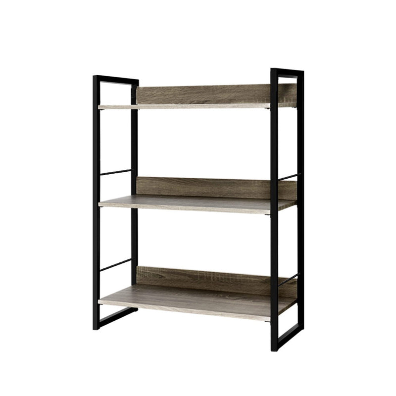 artiss-bookshelf-display-shelves-metal-bookcase-wooden-book-shelf-wall-storage