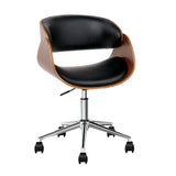 artiss-office-chair-wooden-and-leather-black