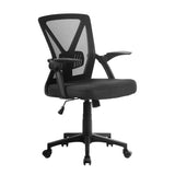 artiss-gaming-office-chair-mesh-computer-chairs-swivel-executive-mid-back-black