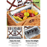 alfresco-picnic-basket-set-wooden-cooler-bag-4-person-outdoor-insulated-liquor
