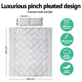 Artiss Sofa Cover Quilted Couch Covers Lounge Protector Slipcovers 3 Seater Grey