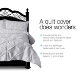 Artiss Sofa Cover Quilted Couch Covers Lounge Protector Slipcovers 3 Seater Grey