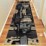 Ruby 2120 Black Hallway Runner