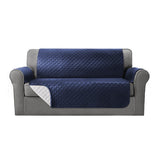 Artiss Sofa Cover Quilted Couch Covers 100% Water Resistant 3 Seater Navy