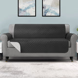 Artiss Sofa Cover Quilted Couch Covers 100% Water Resistant 4 Seater Dark Grey