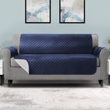 Artiss Sofa Cover Quilted Couch Covers 100% Water Resistant 4 Seater Navy