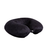 Milano Decor Memory Foam Travel Neck Pillow With Clip Cushion Support Soft Black