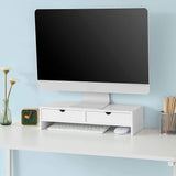 white-monitor-stand-desk-organizer-with-2-drawers