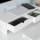 white-monitor-stand-desk-organizer-with-2-drawers