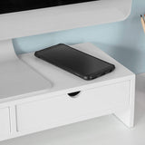 white-monitor-stand-desk-organizer-with-2-drawers