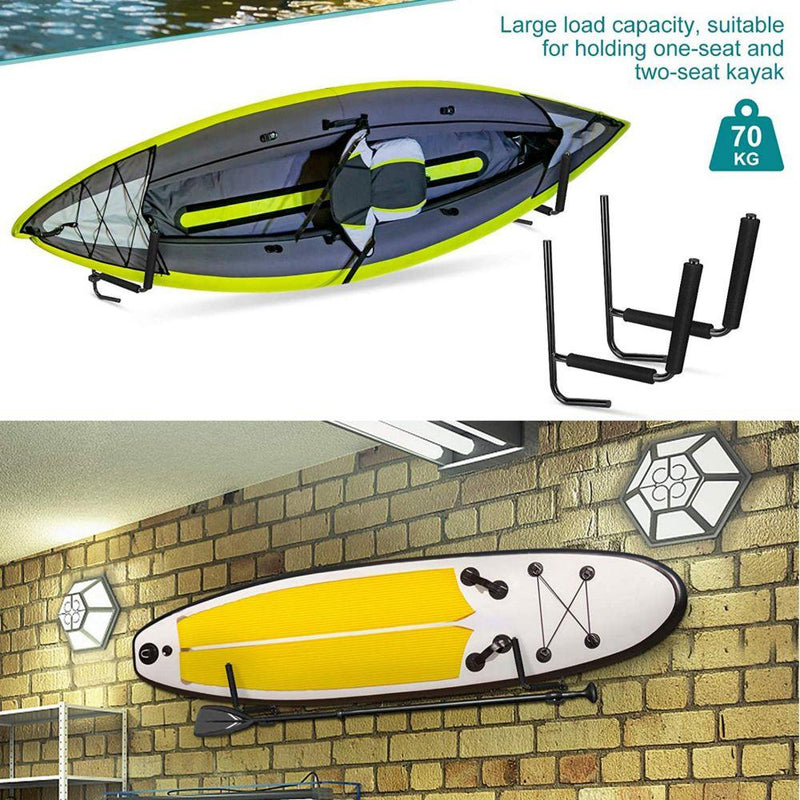 2pcs-kayak-wall-rack-carrier-canoe-paddle-surfboard-holder-wall-mount-shelf