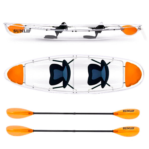 crystal-clear-kayak-with-random-color-paddles