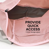 KOELE Pink Shopper Bag Tote Bag Foldable Travel Laptop Grocery KO-DUAL