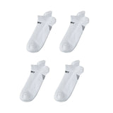 Rexy 4 Pack Small White Seamless Sport Sneakers Socks Non-Slip Heel Tab