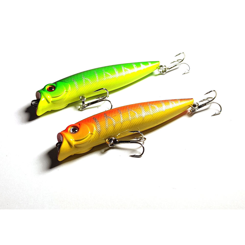 2x-9-5cm-popper-poppers-fishing-lure-lures-surface-tackle-saltwater