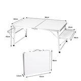 Levede Camping Table Folding Portable Outdoor Aluminium Foldable Picnic BBQ Desk